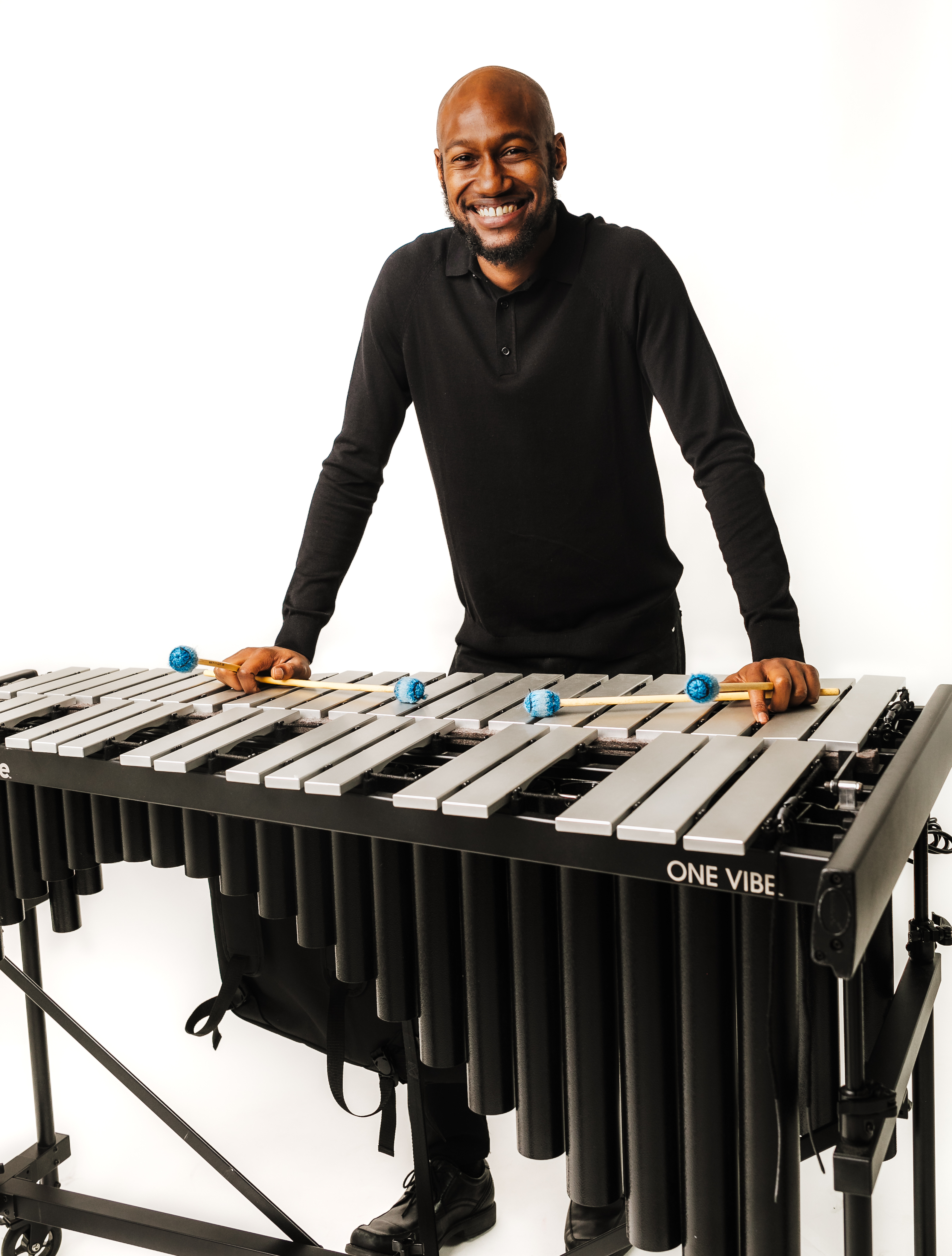 Brandon Mitchell performing on vibraphone